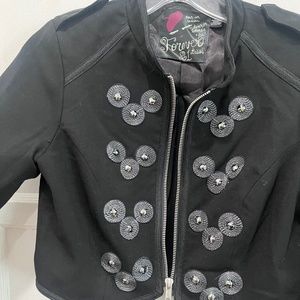 Black Jacket / with Circle design on front